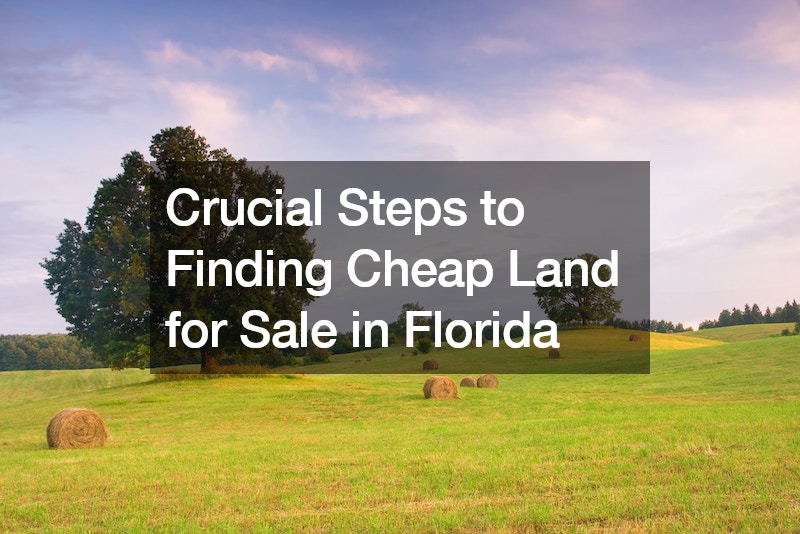 Crucial Steps to Finding Cheap Land for Sale in Florida